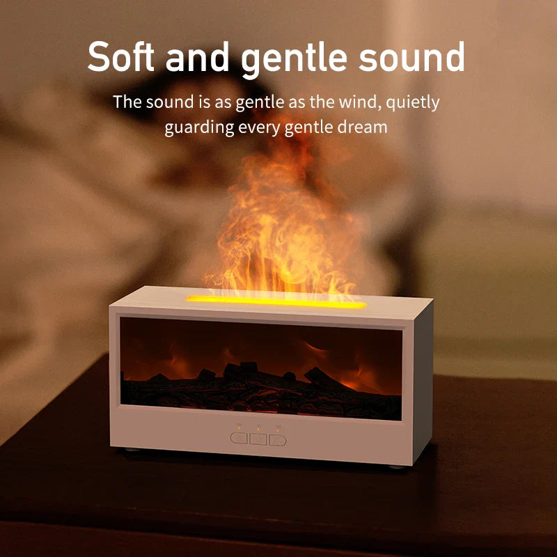 Fireplace Air Humidifier With Led Remote Control