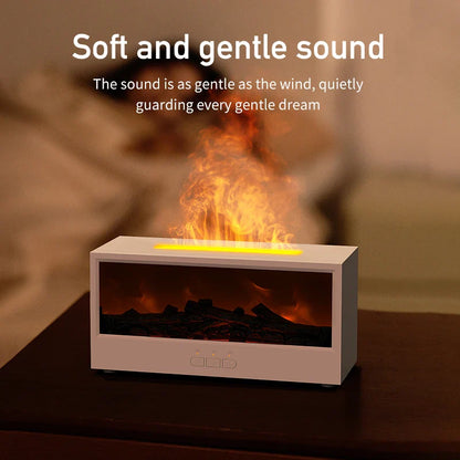 Fireplace Air Humidifier With Led Remote Control