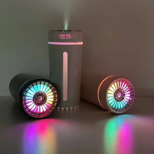 Wireless Car Humidifier With Rgb Led Lights