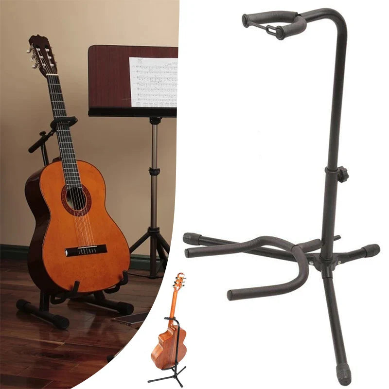 Folding Adjustable Guitar Stand For Multiple Instruments