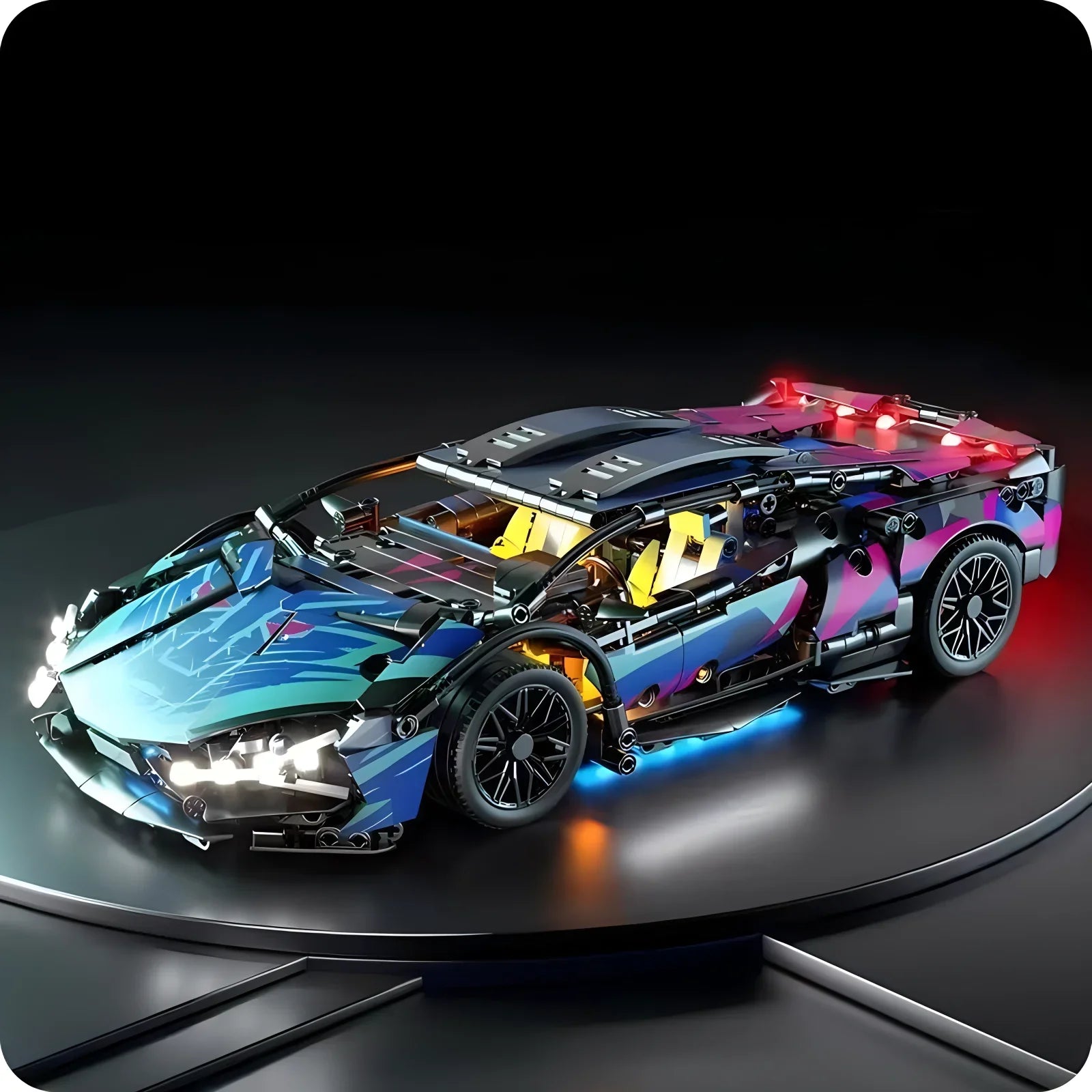 1:14 Remote-Control Roadster Building Blocks Toy For Kids