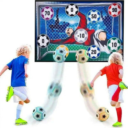 Safe Football Goal Shooting Wall – Indoor Home Training Target for Kids, 2-in-1 Kick & Toss Game