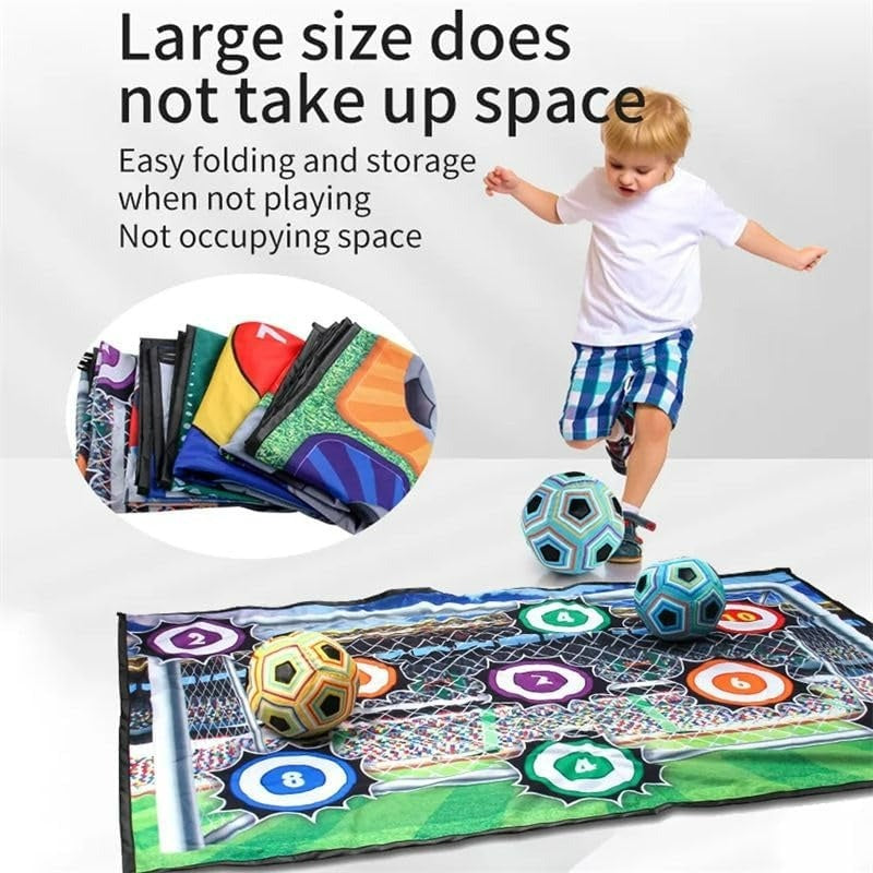 Safe Football Goal Shooting Wall – Indoor Home Training Target for Kids, 2-in-1 Kick & Toss Game