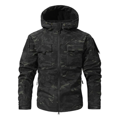 Waterproof Men'S Camouflage Fleece Tactical Jacket