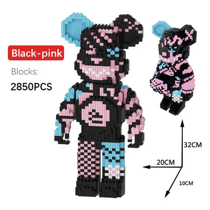 Bear Diy Building Block Toy For Kids