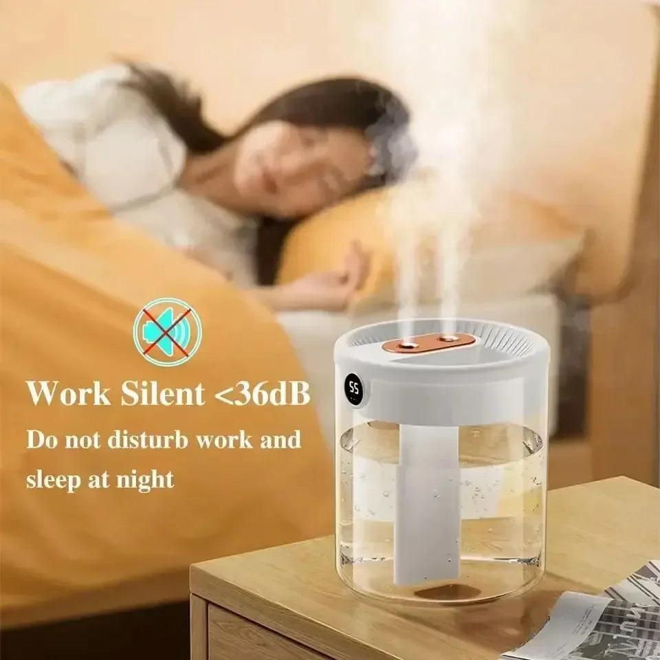 Dual Mist Usb Humidifier With 2L Capacity