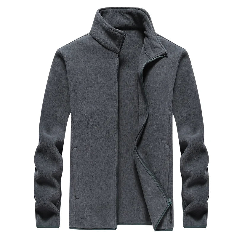 Men'S Fleece Windproof Jacket For Winter Hiking