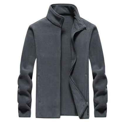 Men'S Fleece Windproof Jacket For Winter Hiking