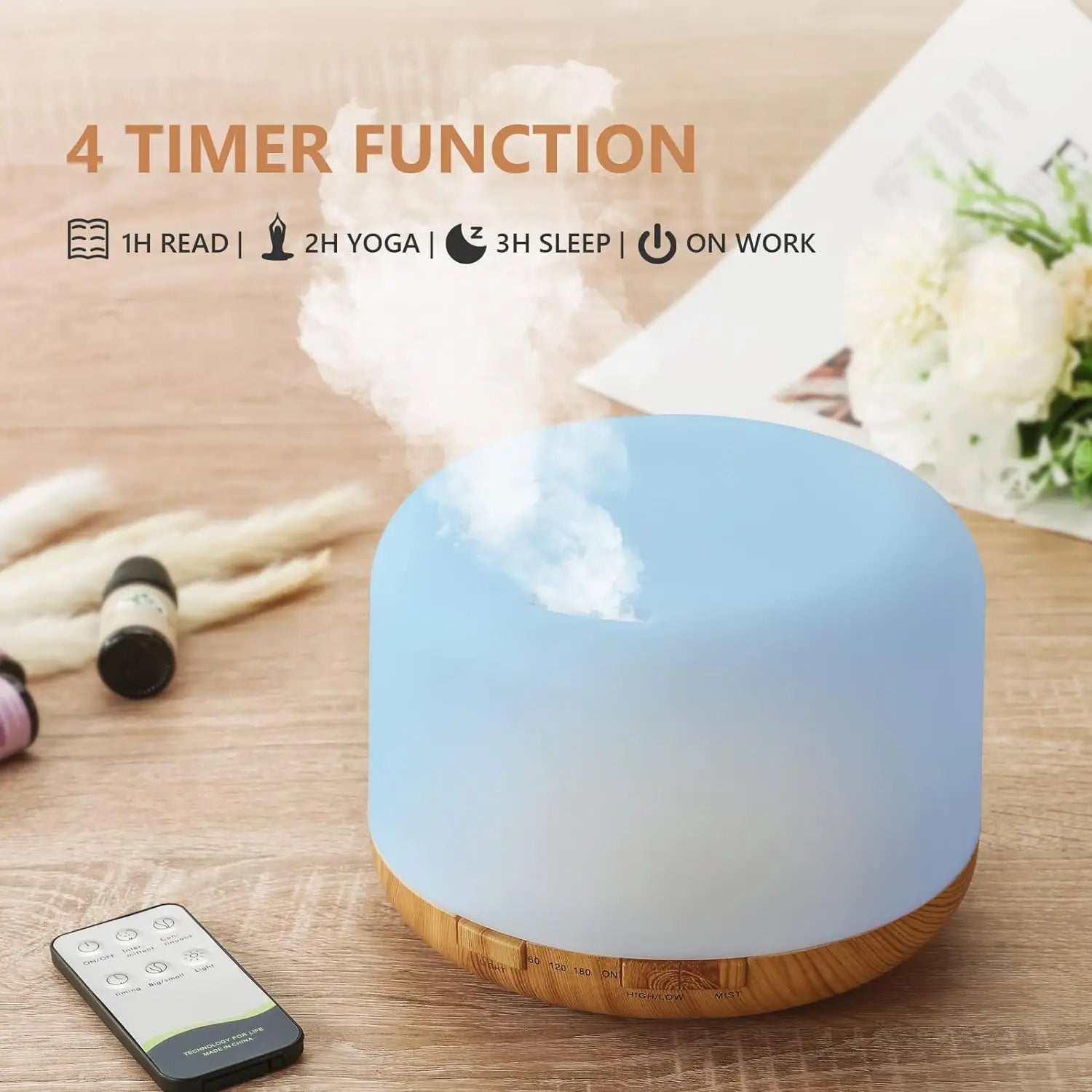 Usb Aroma Diffuser & Humidifier With Remote Control