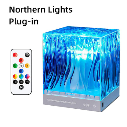 Aurora Borealis Ocean Starry Projection Lamp Bedroom Gift