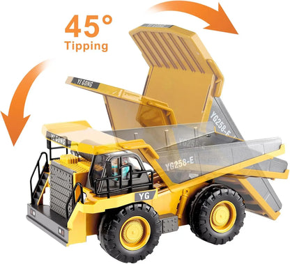 Remote Control Excavator Dump Truck Toy For Kids