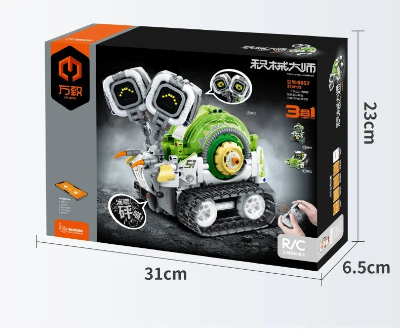 Remote Control 3-In-1 Rc Robot Building Blocks