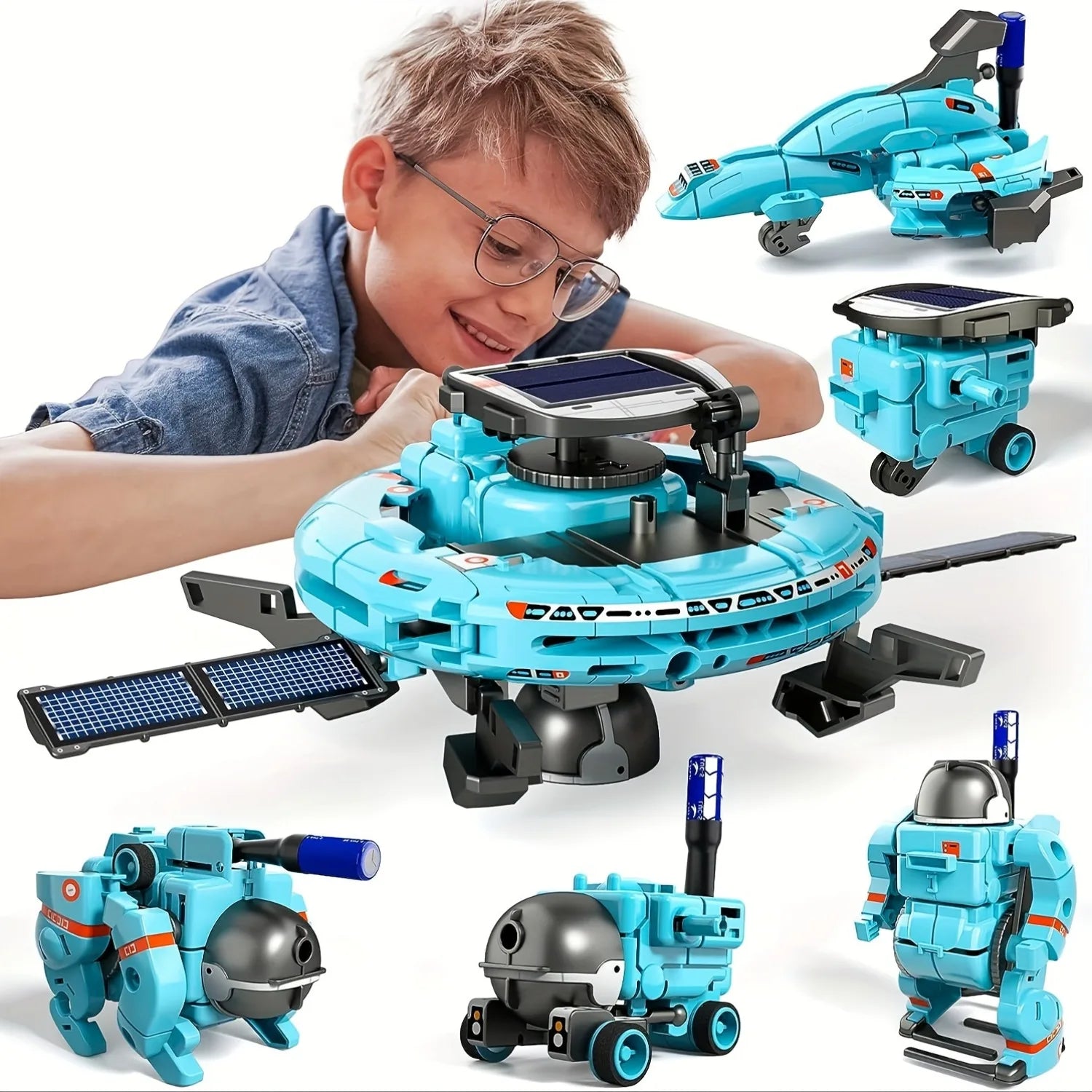 6-In-1 Solar Stem Robot Kit For Kids