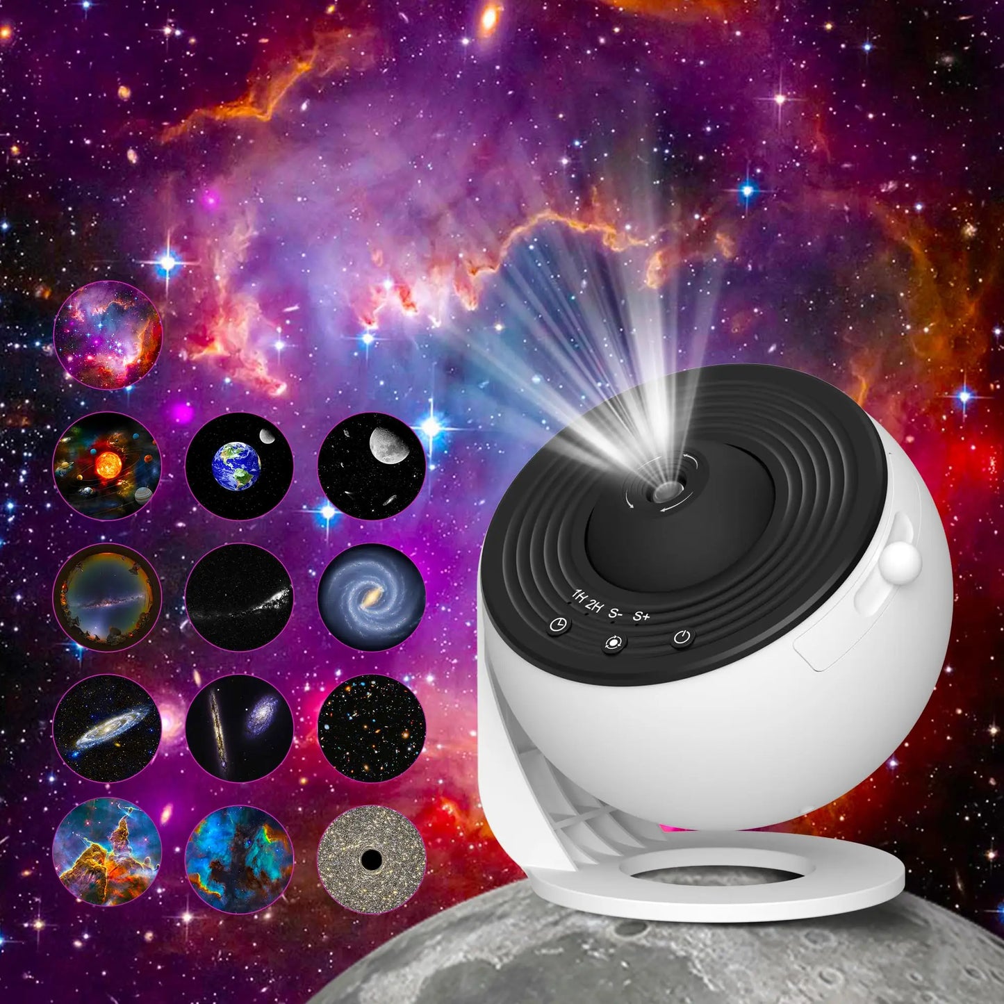 Galaxy Night Light Projector For Kids’ Room Decor