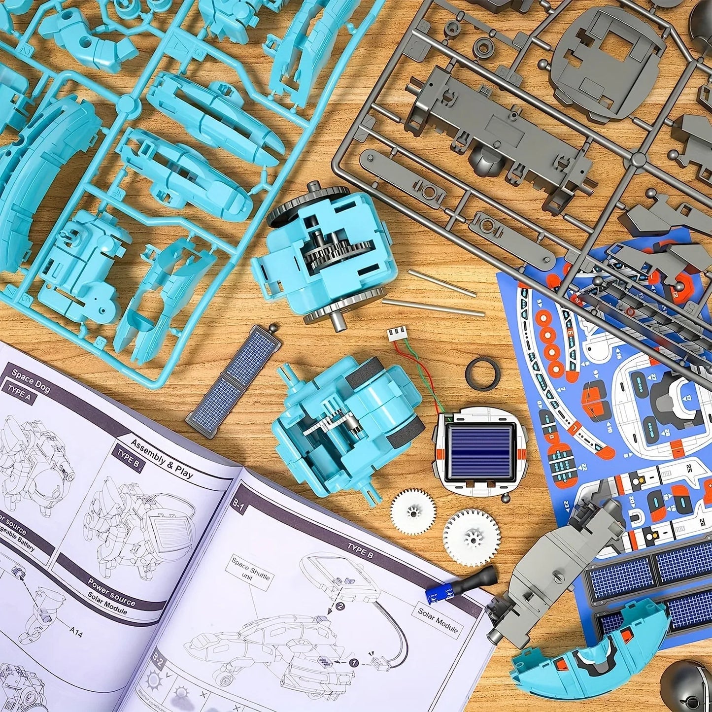 6-In-1 Solar Stem Robot Kit For Kids