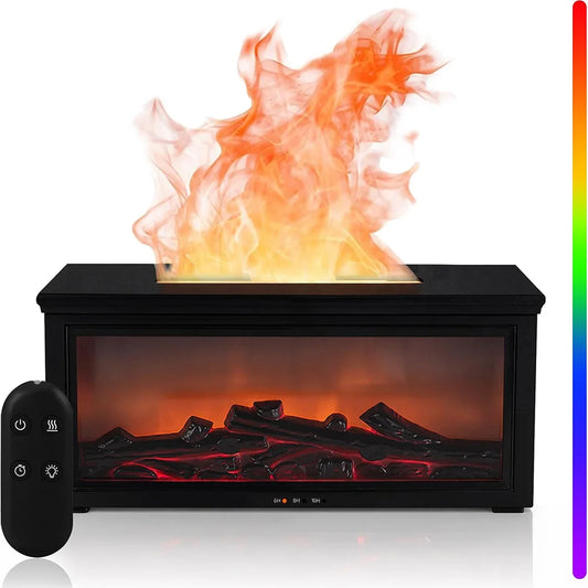 Aromatherapy Fireplace Flame Diffuser With Remote Control