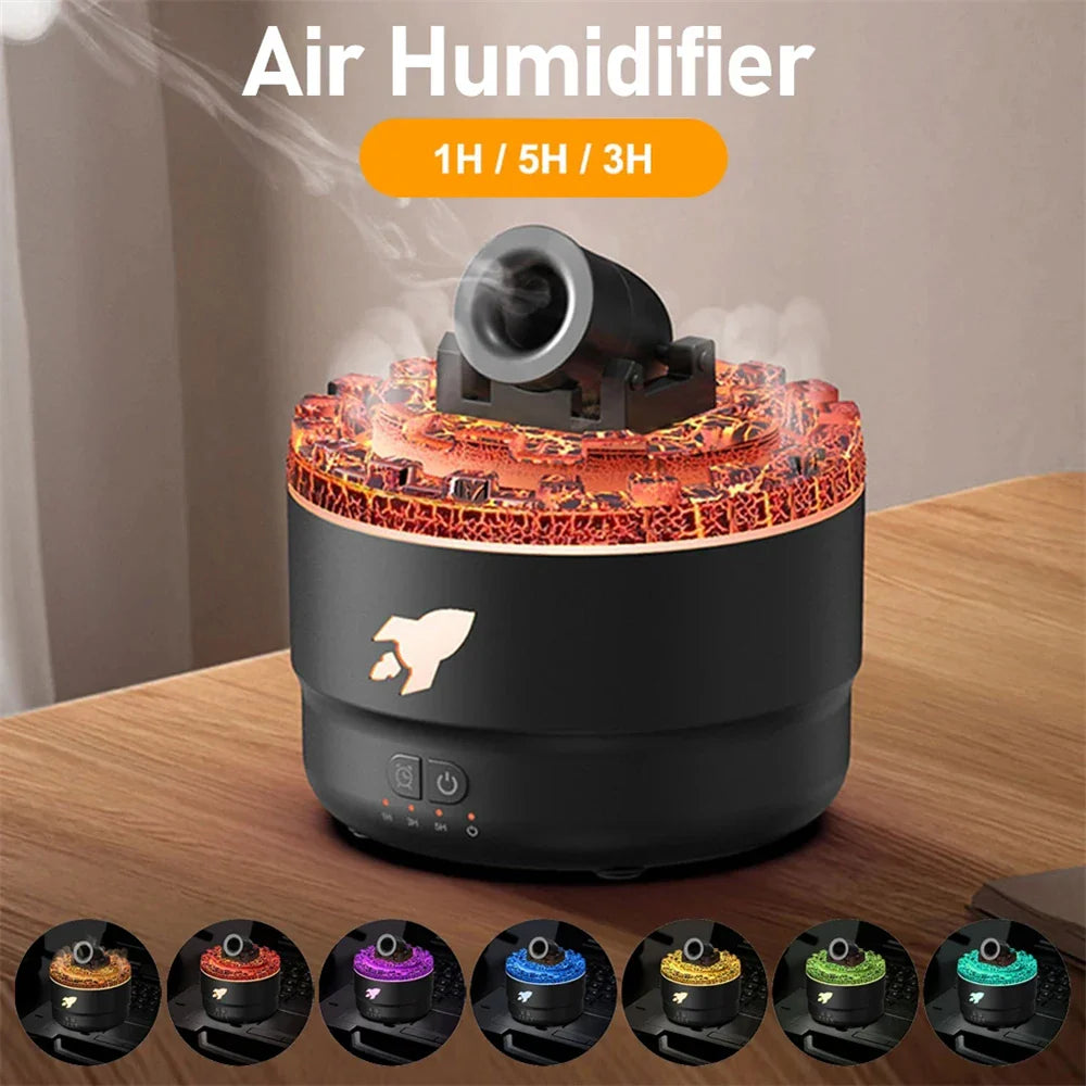 Volcanic Lava Aromatherapy Humidifier Night Light Diffuser