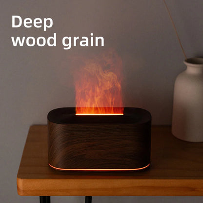 Flame Effect Aromatherapy Diffuser & Cool Mist Humidifier