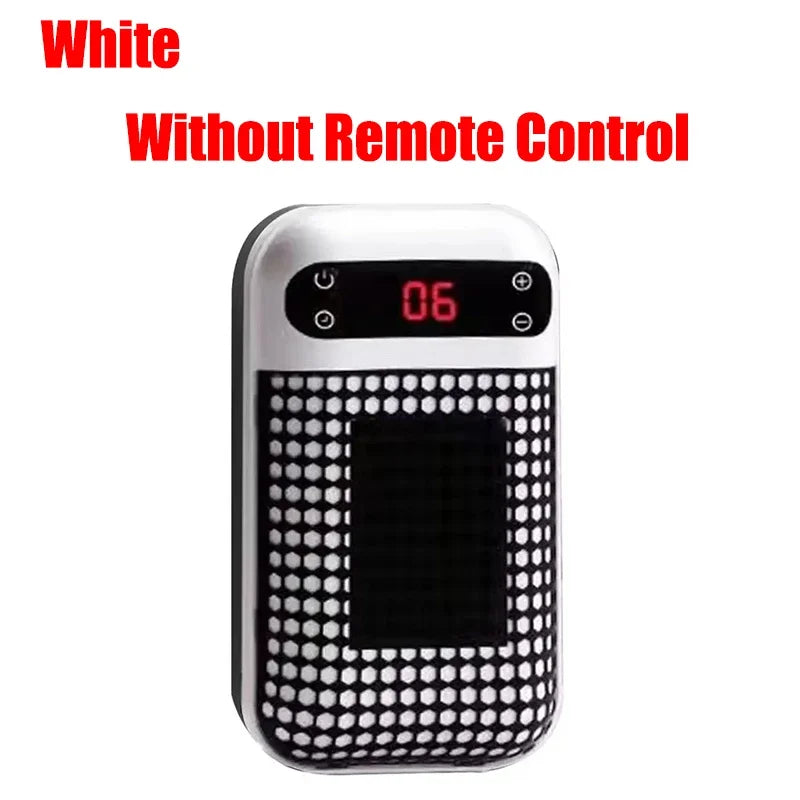 Portable Wall Outlet Heater With Remote Control