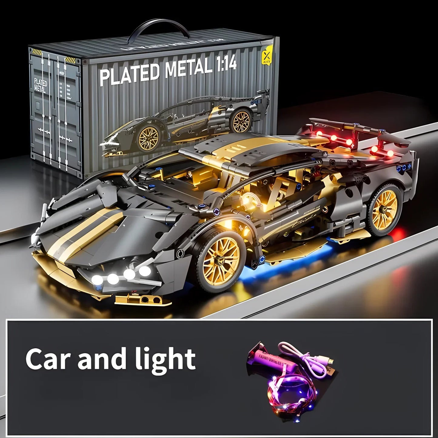 Remote Control Technic Supercar Model Building Blocks