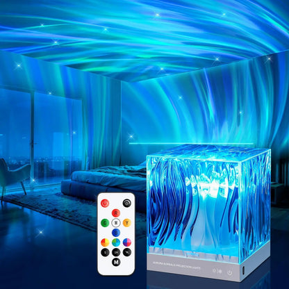Aurora Borealis Ocean Starry Projection Lamp Bedroom Gift