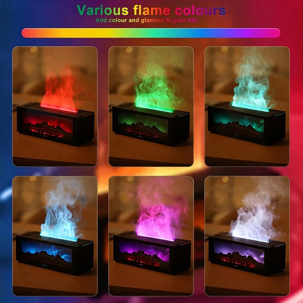 Aromatherapy Fireplace Flame Diffuser With Remote Control