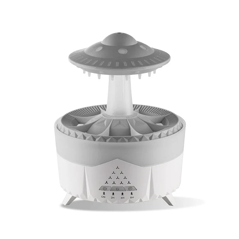 Mini Raindrop Aroma Humidifier Usb Remote Diffuser, 350Ml