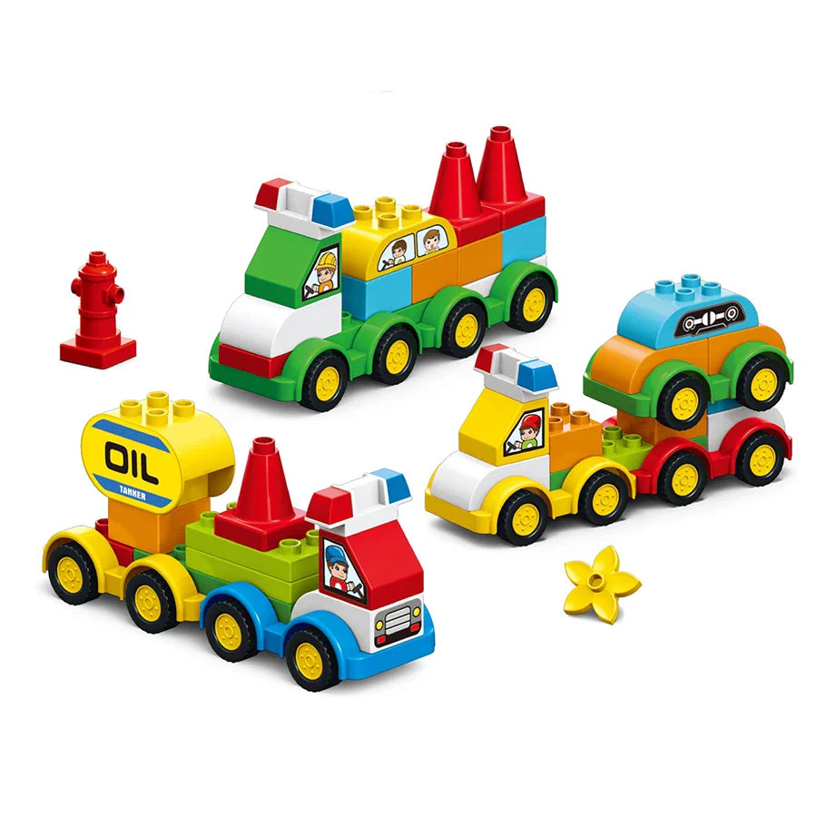 140Pcs Large Car Building Blocks For Kids