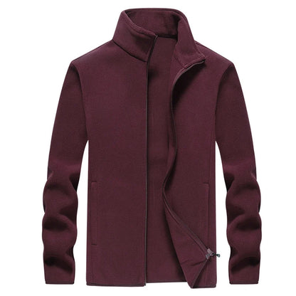 Men'S Fleece Windproof Jacket For Winter Hiking