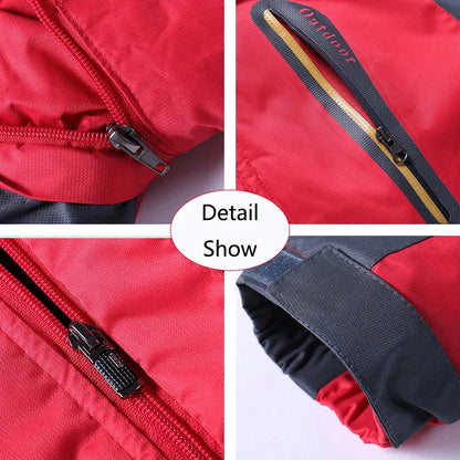 Men'S Winter Waterproof Hooded Fleece Jacket