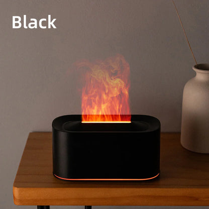 Flame Effect Aromatherapy Diffuser & Cool Mist Humidifier