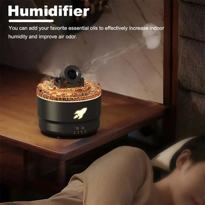 Volcanic Lava Aromatherapy Humidifier Night Light Diffuser