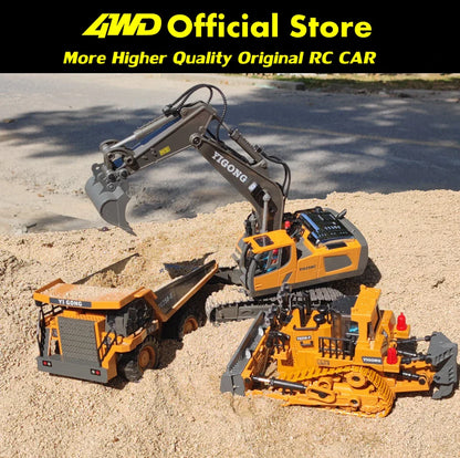 Remote Control Excavator Dump Truck Toy For Kids