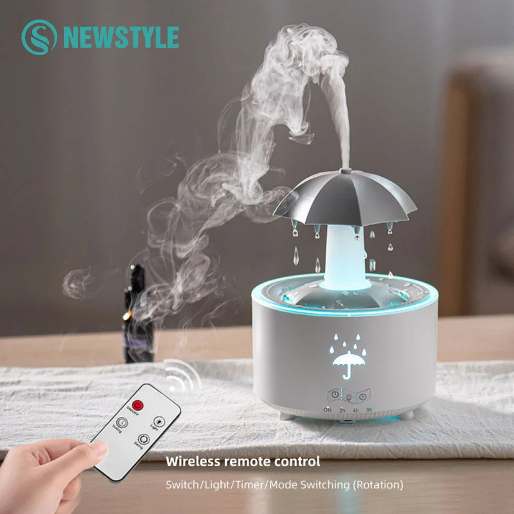 Colorful Rotating Humidifier With Night Light And Aroma