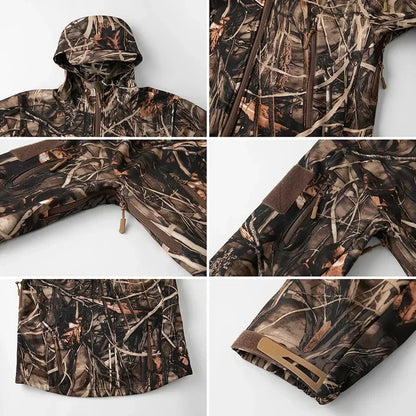 Men'S Camouflage Waterproof Jacket With Hood
