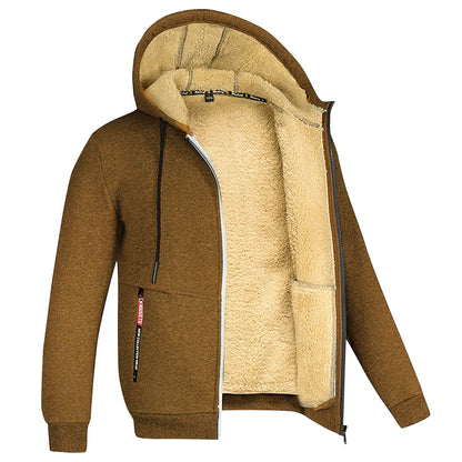 Winter Men'S Camouflage Hooded Fleece Jacket