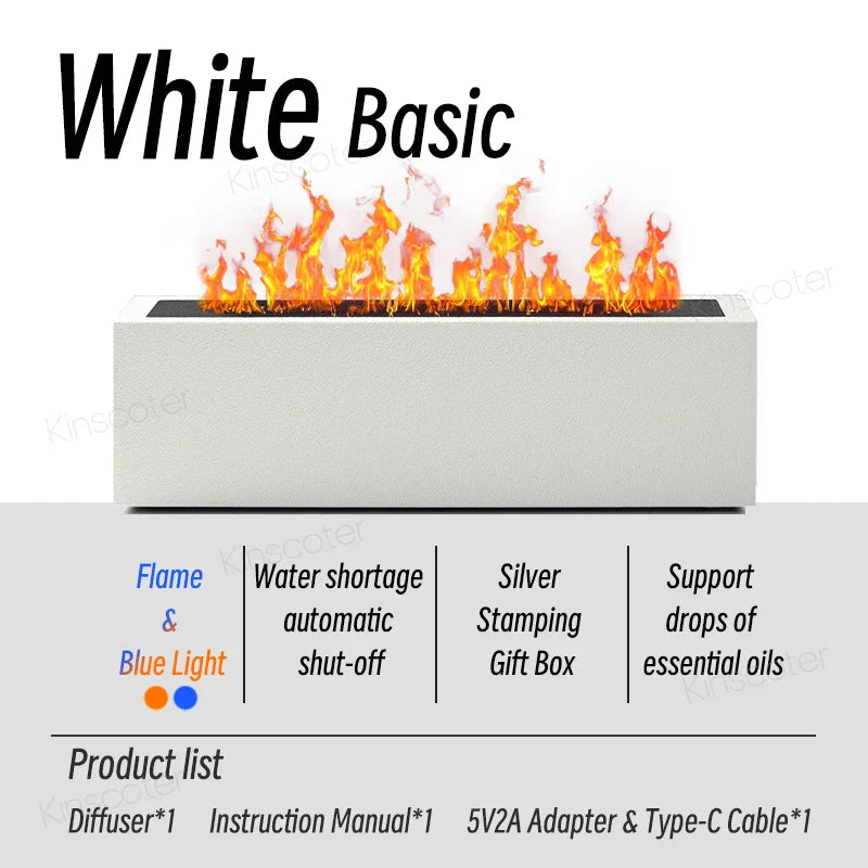 Flame Diffuser Ultrasonic Aromatherapy Cool Mist Humidifier