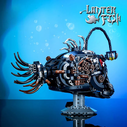 1038Pcs Build Your Own Mechanical Lantern Fish Model