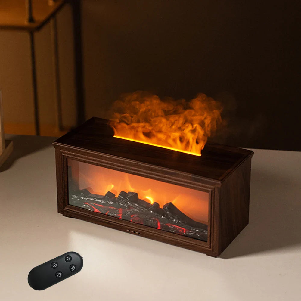 Aromatherapy Fireplace Flame Diffuser With Remote Control