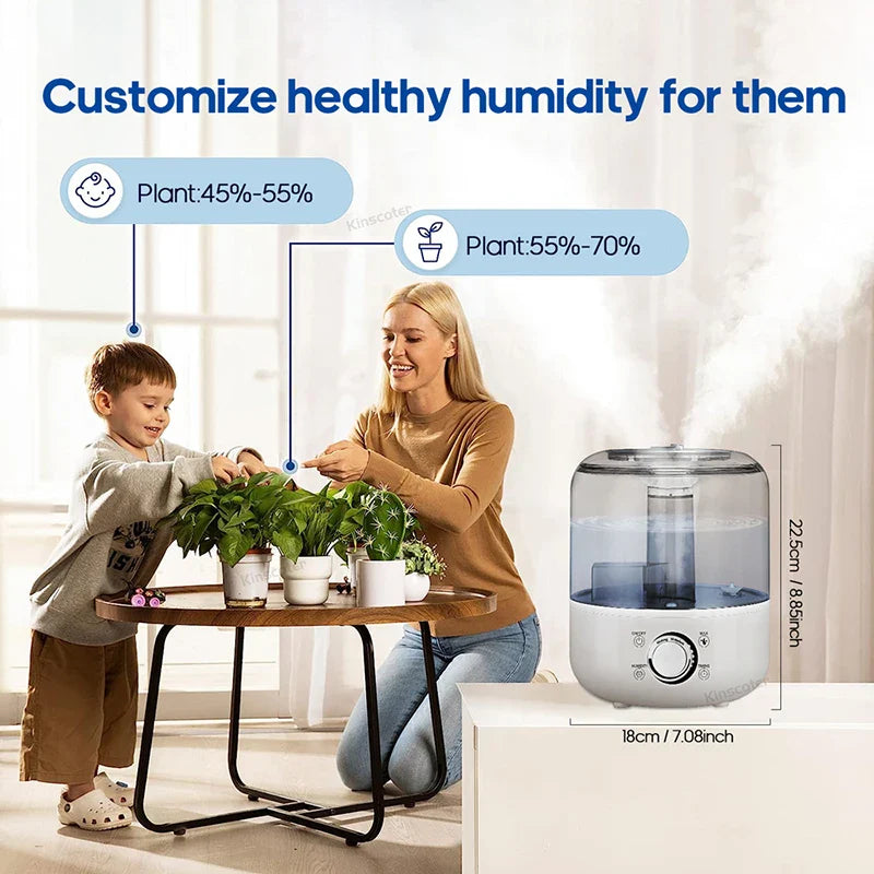3L Air Humidifier With Remote And Timer Control