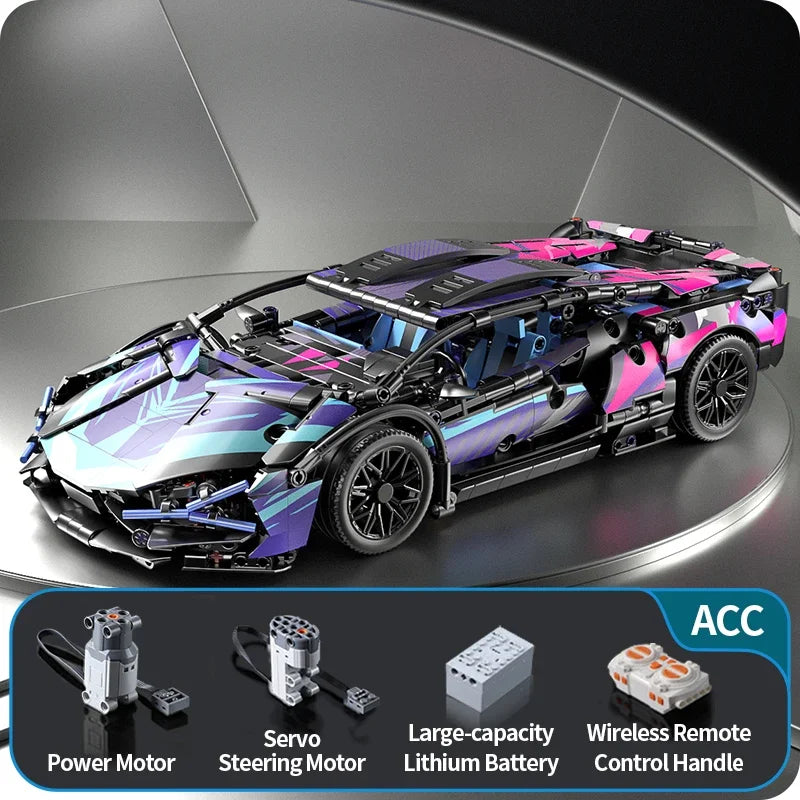 Remote Control Supercar Model Building Blocks