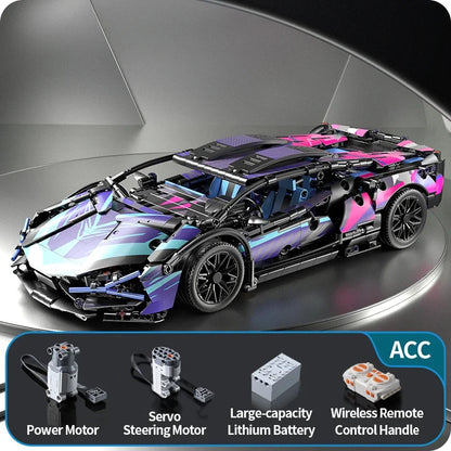 Remote Control Supercar Model Building Blocks