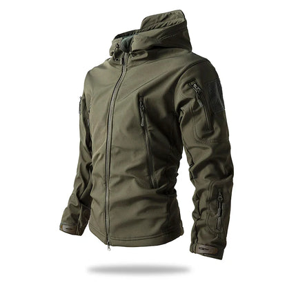 Waterproof Men'S Tactical Hooded Camouflage Jacket