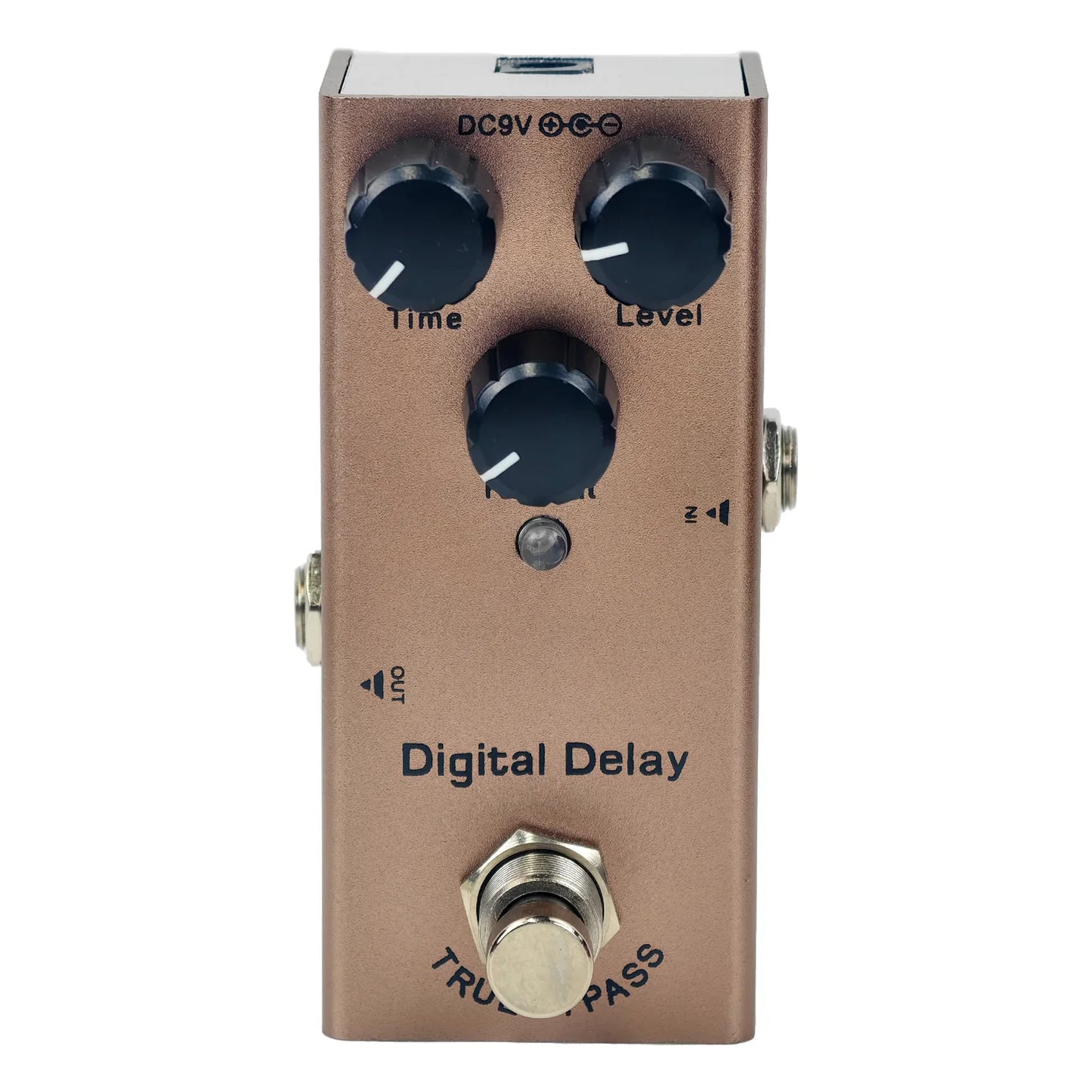 Compact Electric Guitar Effects Pedal With Multiple Functions
