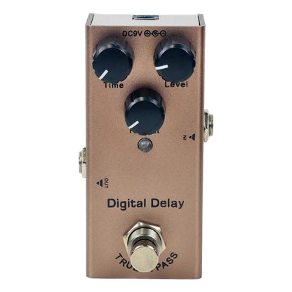 Compact Electric Guitar Effects Pedal With Multiple Functions