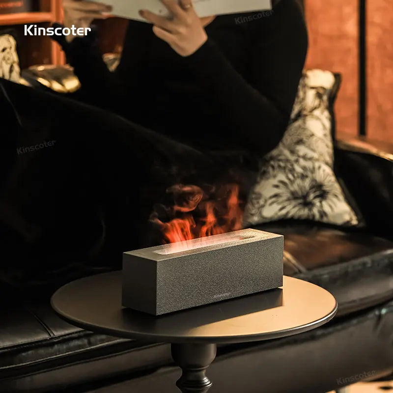 Flame Diffuser Ultrasonic Aromatherapy Cool Mist Humidifier