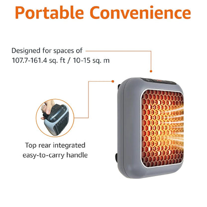 Wall Mounted Mini Ceramic Electric Heater With Remote