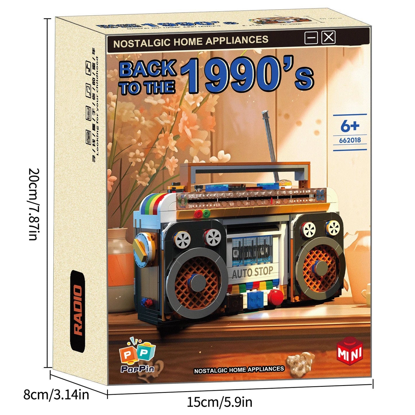 Retro Radio Model Building Blocks Set 554Pcs
