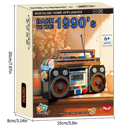 Retro Radio Model Building Blocks Set 554Pcs