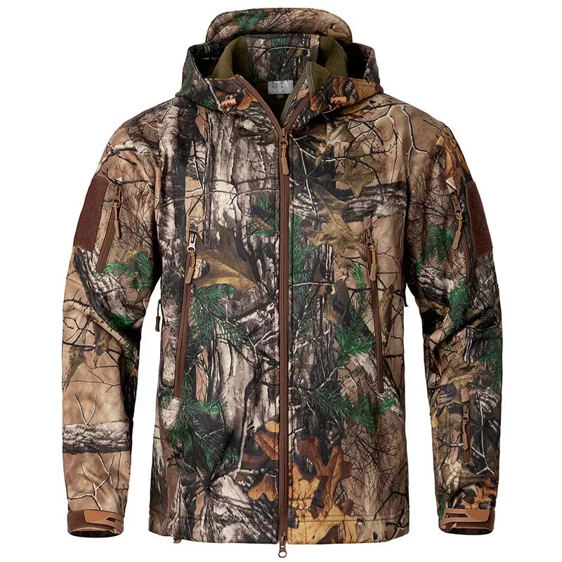 Men'S Camouflage Waterproof Jacket With Hood